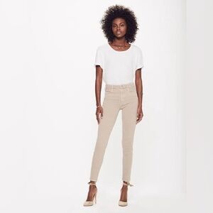 MOTHER | the looker ankle fray in khaki wash| size 27